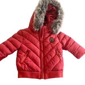 Tartine et Chocolate boys red puffer jacket size 6 months